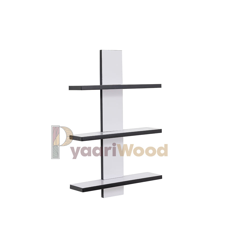 Modern Minimalist Wall Shelf (White & Black)